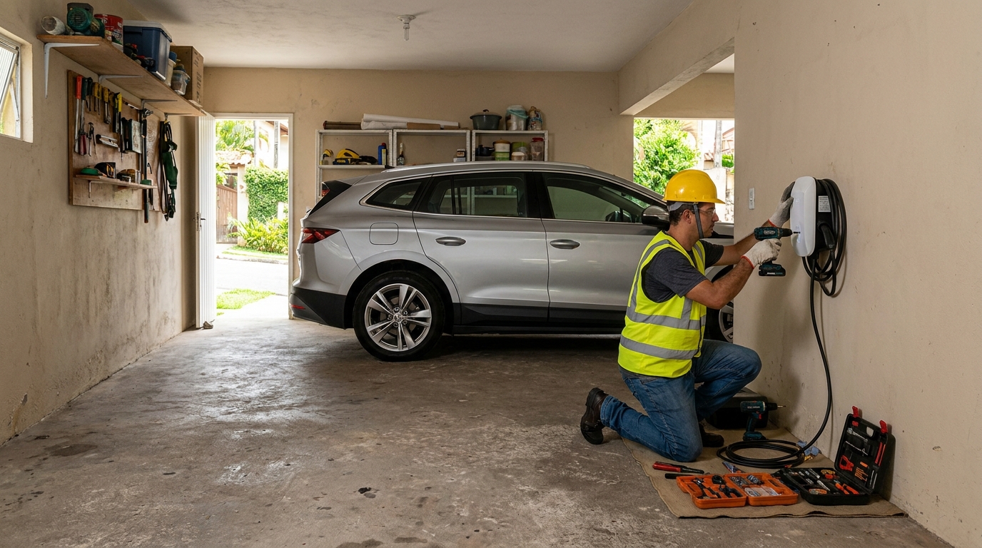Instalação em garagem ou condomínio em Natal‑RN
