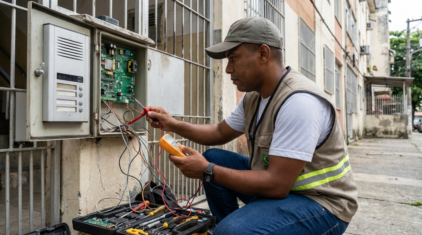 Reparo de placa e campainha em Natal‑RN